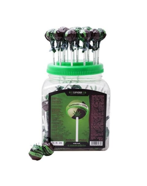 Euphoria Cannabis Cola Lollipops 12g x 100pcs (Approx)