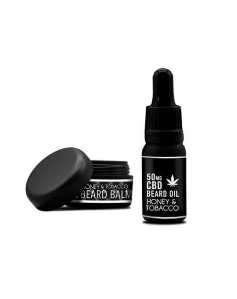 NKD 150mg CBD Twin Pack Honey Tobacco Beard Oil and balm