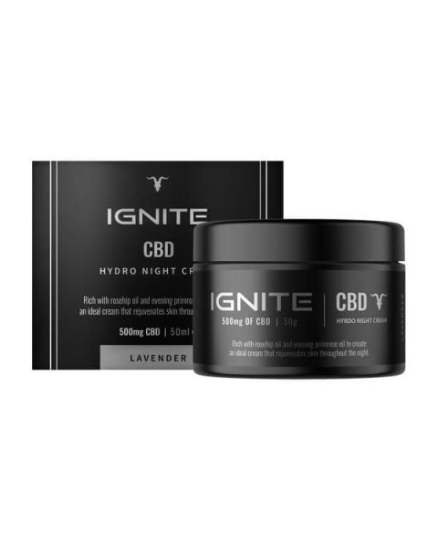 Ignite CBD 500mg CBD Hydro Night Cream 50ml