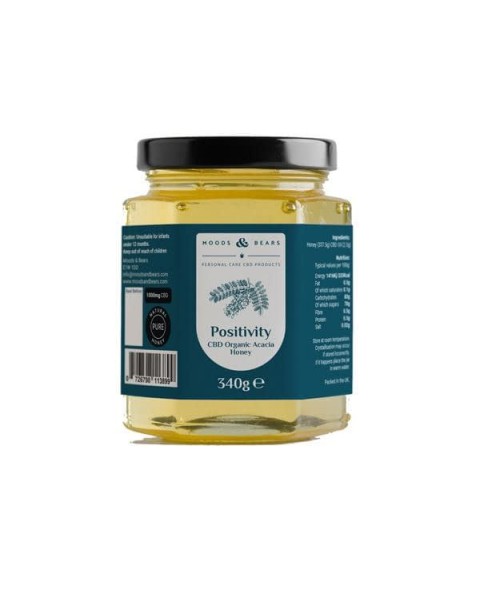 Moods and Bears 1000mg CBD Natural Pure Honey 340g