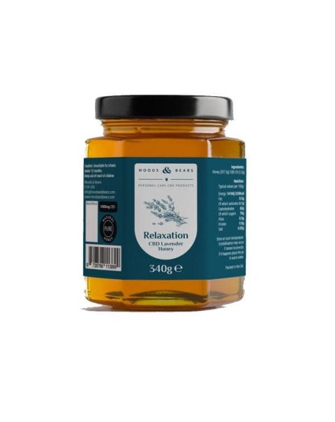 Moods and Bears 1000mg CBD Natural Pure Honey 340g