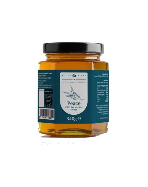 Moods and Bears 1000mg CBD Natural Pure Honey 340g