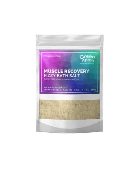 Green Apron 100mg CBD Muscle Recovery Bath Salts 500g