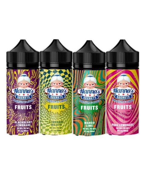 Nanna’s Secret Fruits 0MG 100ml Shortfill (70VG/30PG)