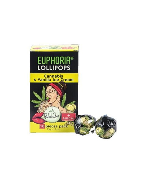 Euphoria Cannabis Lollipops – Cannabis & Vanilla Ice Cream