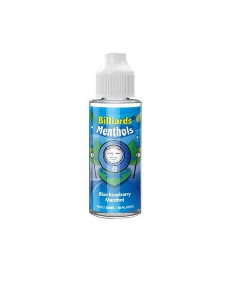 Billiards Menthol Range 100ml Shortfill 0mg (70VG/30PG)