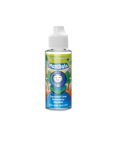 Billiards Menthol Range 100ml Shortfill 0mg (70VG/30PG)