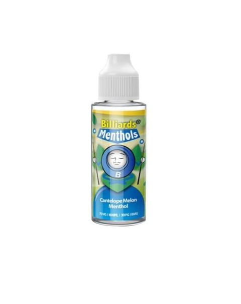 Billiards Menthol Range 100ml Shortfill 0mg (70VG/30PG)