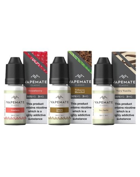 Vapemate Classic 18mg 10ml E-Liquid (70VG/30PG)