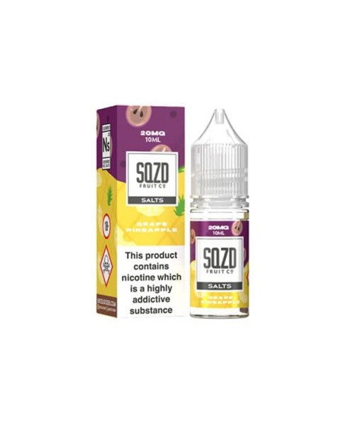 10mg Sqzd Flavoured Nic Salts 10ml  (50VG/50PG)