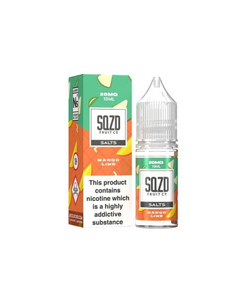 10mg Sqzd Flavoured Nic Salts 10ml  (50VG/50PG)