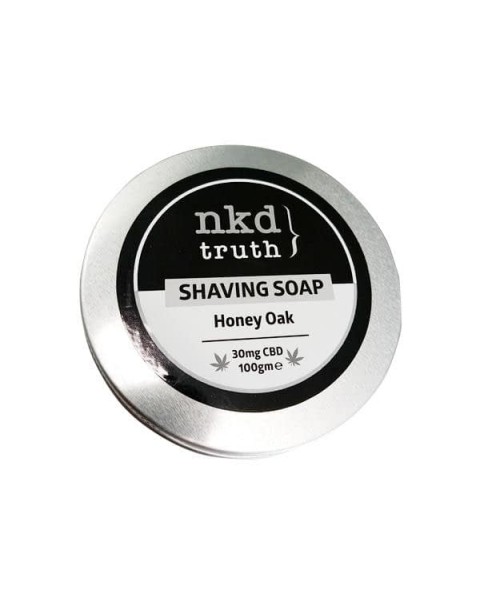 NKD 30mg CBD Speciality Shaving Soap 100g – Honey Oak