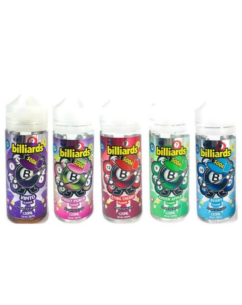 Billiards Soda Range 0mg 100ml Shortfill (70VG/30PG)